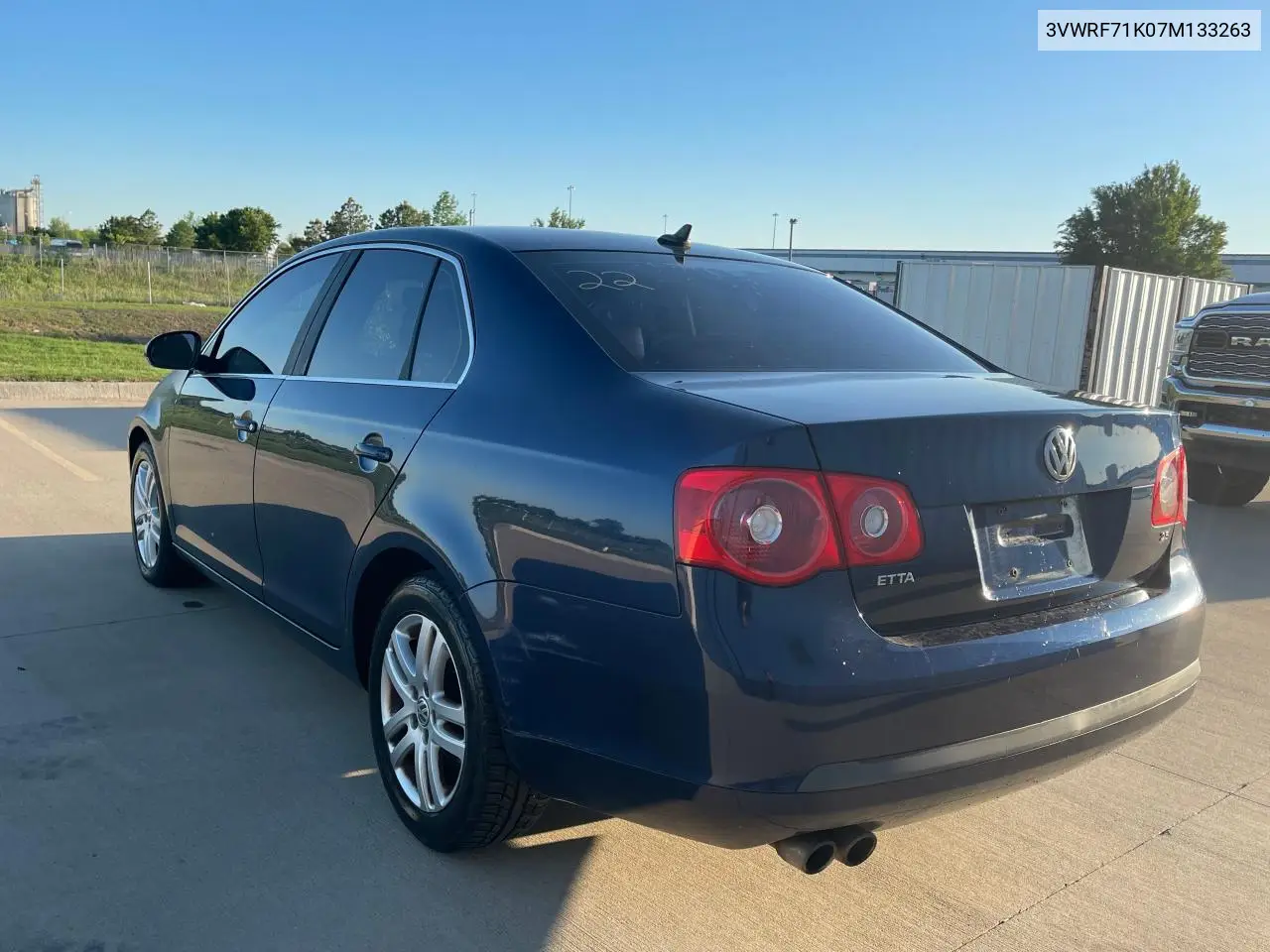 2007 Volkswagen Jetta 2.5 Option Package 1 VIN: 3VWRF71K07M133263 Lot: 57188265