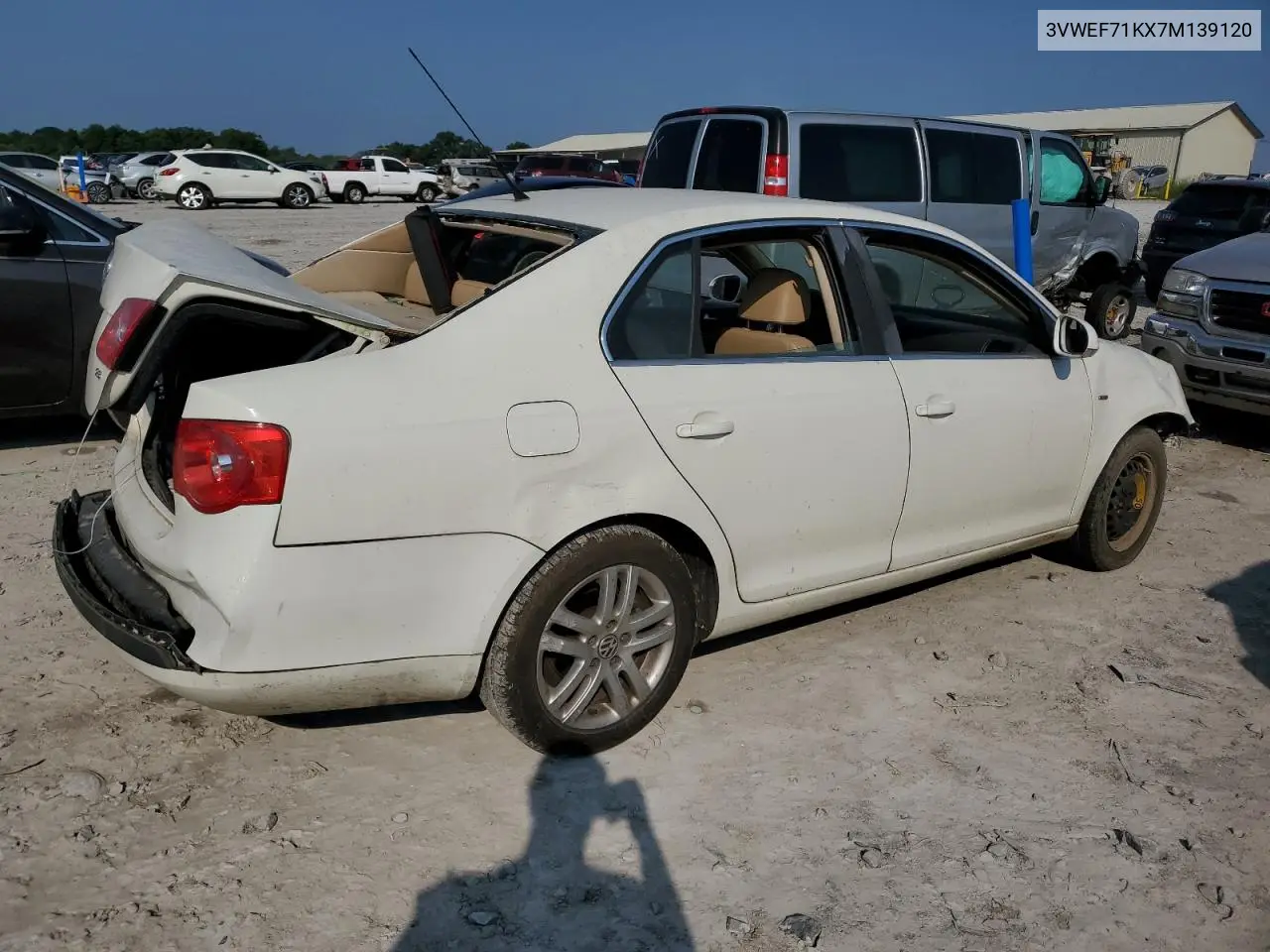 2007 Volkswagen Jetta Wolfsburg VIN: 3VWEF71KX7M139120 Lot: 59180355