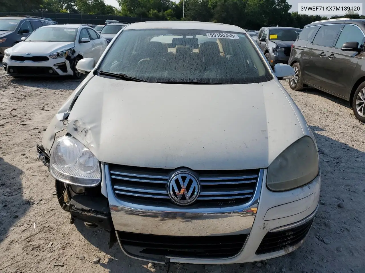 2007 Volkswagen Jetta Wolfsburg VIN: 3VWEF71KX7M139120 Lot: 59180355