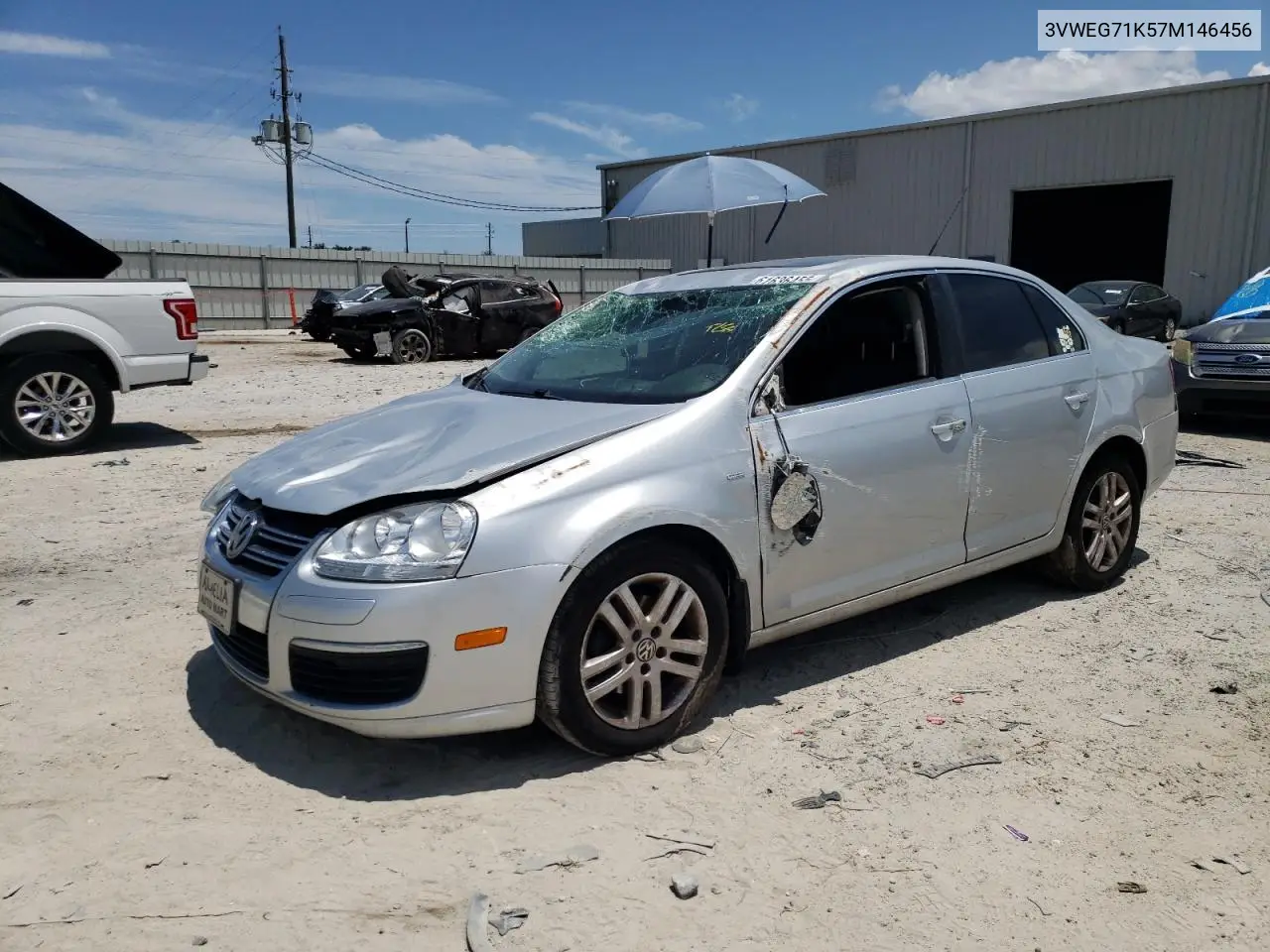 2007 Volkswagen Jetta Wolfsburg VIN: 3VWEG71K57M146456 Lot: 61636455