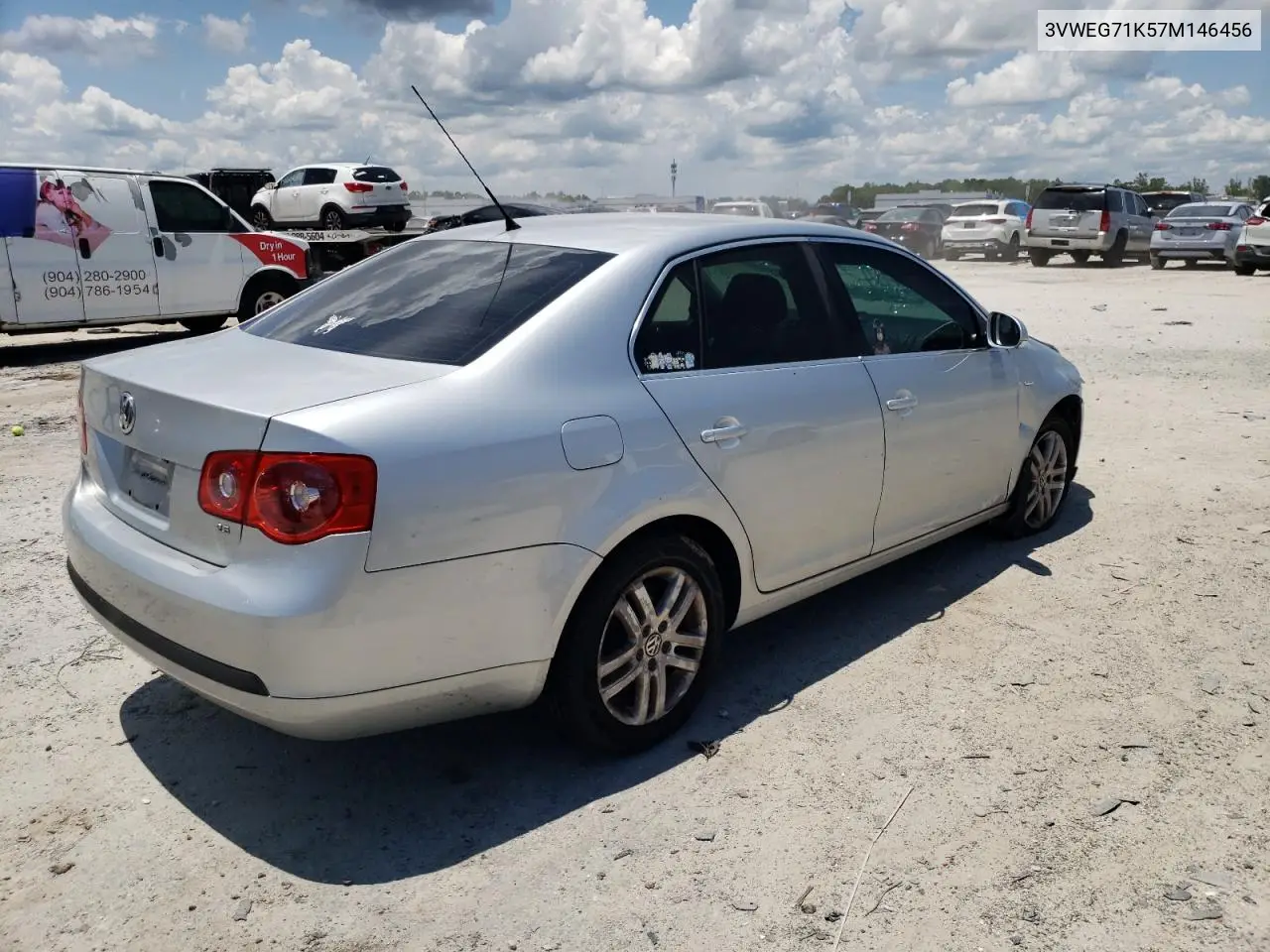 2007 Volkswagen Jetta Wolfsburg VIN: 3VWEG71K57M146456 Lot: 61636455