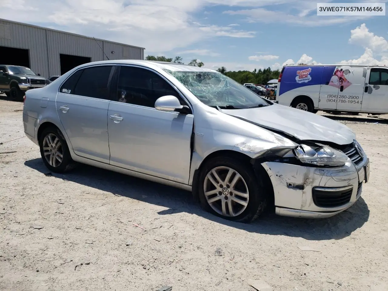 2007 Volkswagen Jetta Wolfsburg VIN: 3VWEG71K57M146456 Lot: 61636455