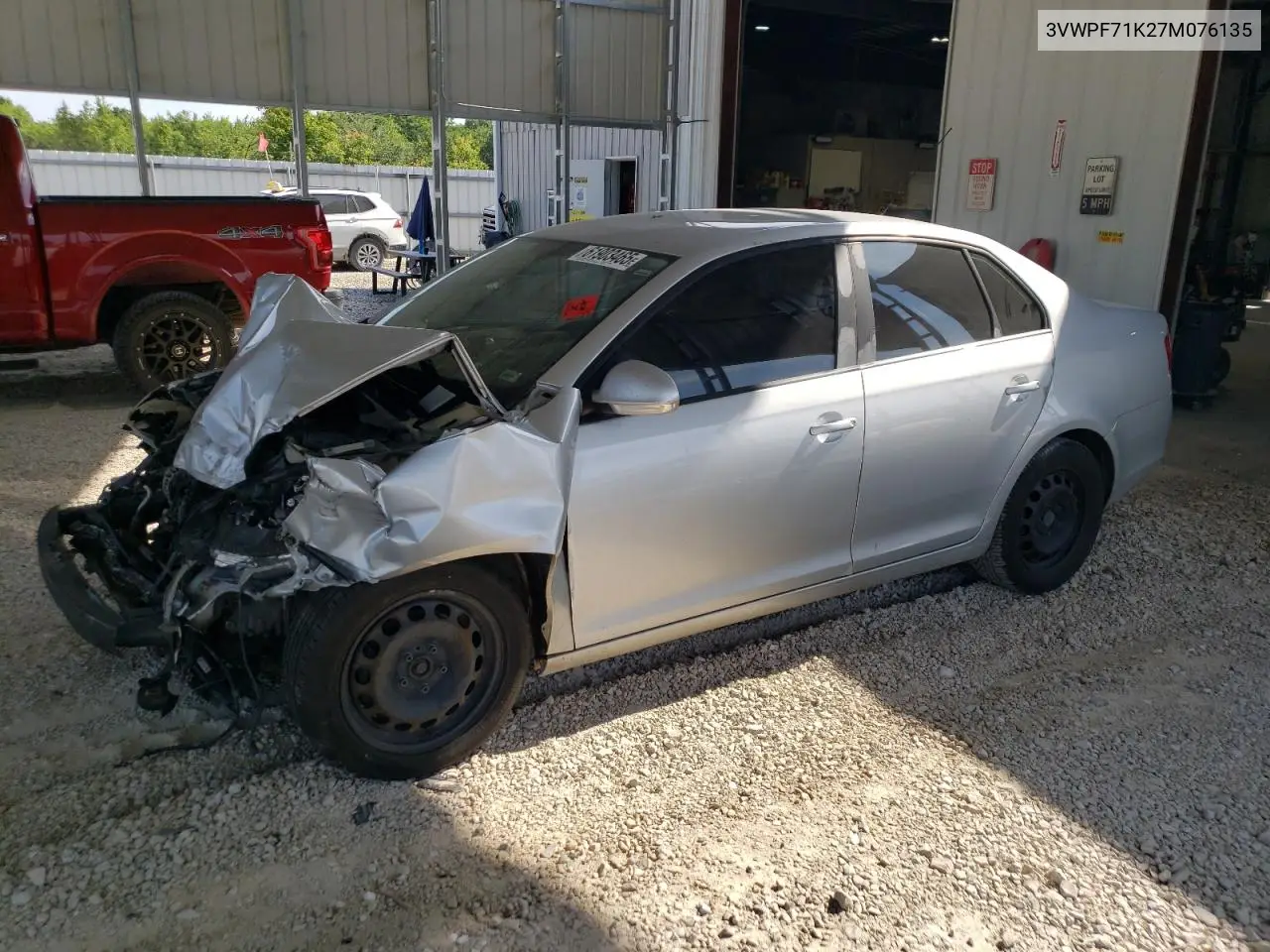 2007 Volkswagen Jetta 2.5 VIN: 3VWPF71K27M076135 Lot: 61903465