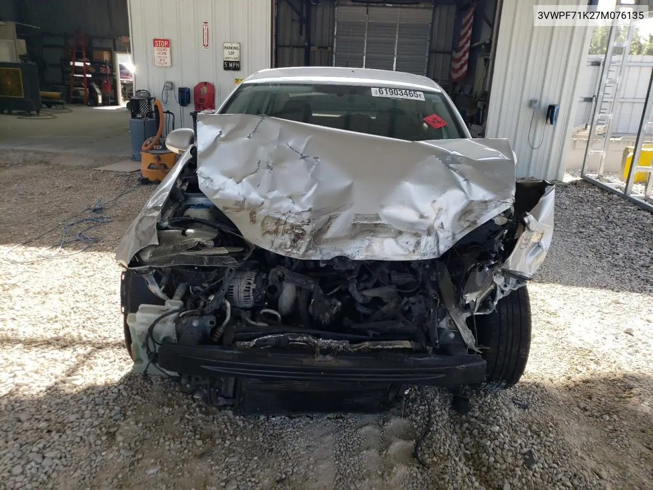 2007 Volkswagen Jetta 2.5 VIN: 3VWPF71K27M076135 Lot: 61903465