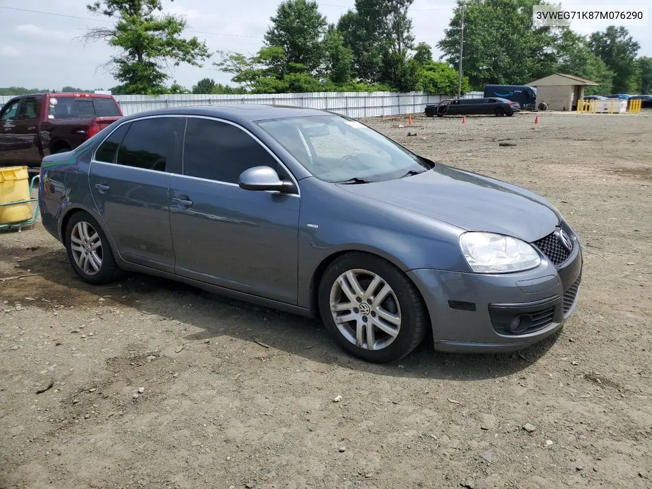 2007 Volkswagen Jetta Wolfsburg VIN: 3VWEG71K87M076290 Lot: 61903575