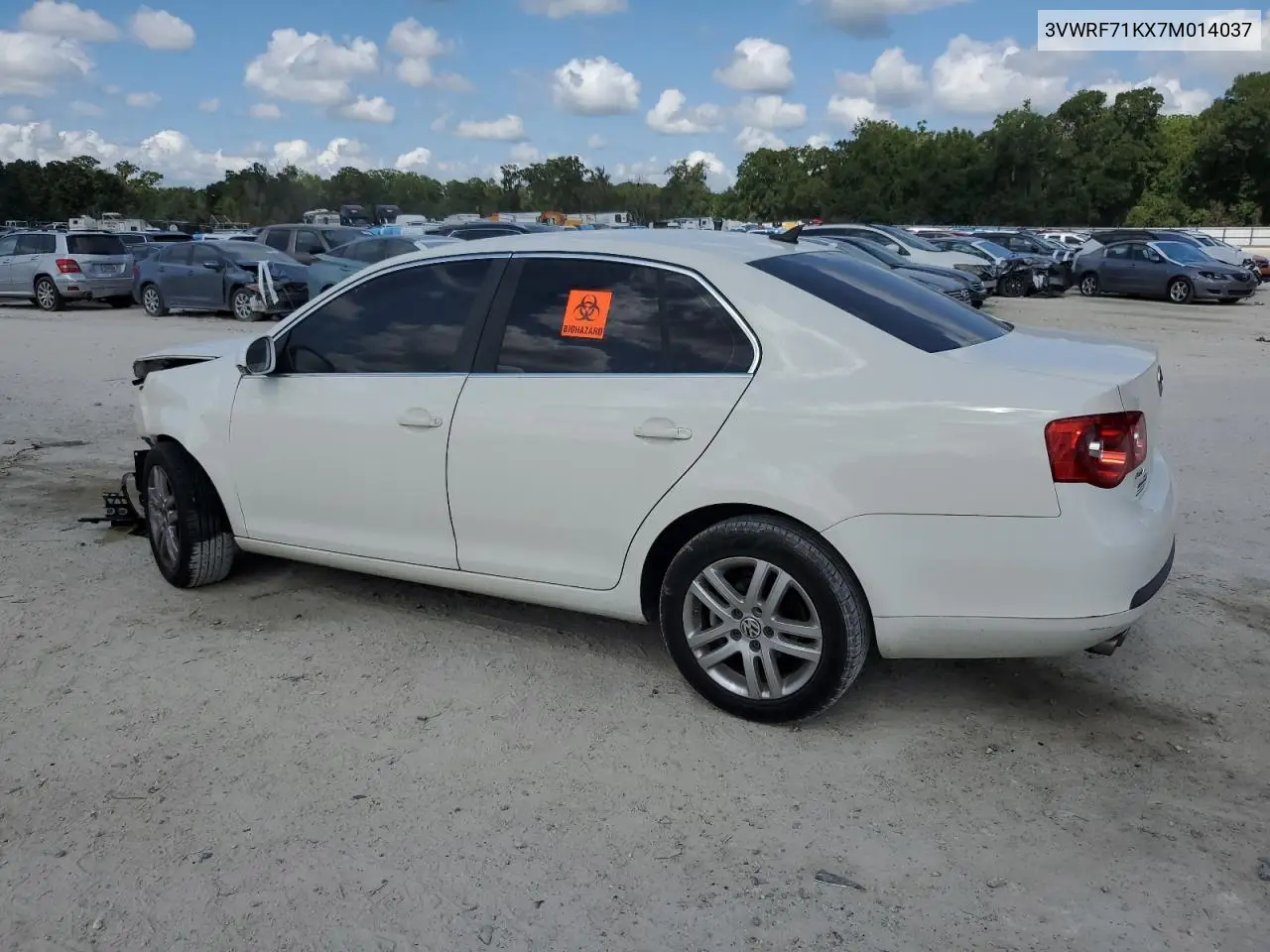2007 Volkswagen Jetta 2.5 Option Package 1 VIN: 3VWRF71KX7M014037 Lot: 62484045