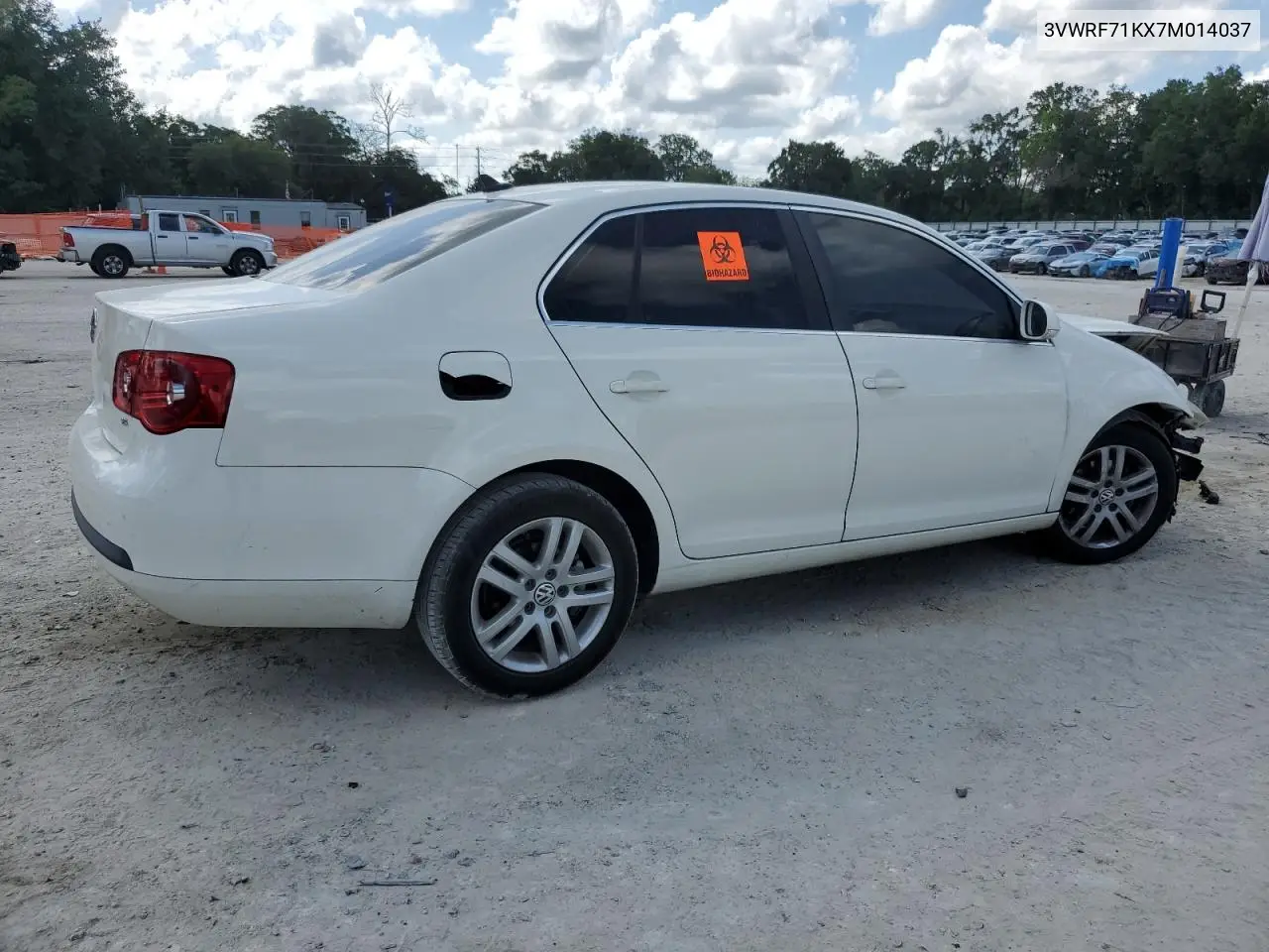 2007 Volkswagen Jetta 2.5 Option Package 1 VIN: 3VWRF71KX7M014037 Lot: 62484045