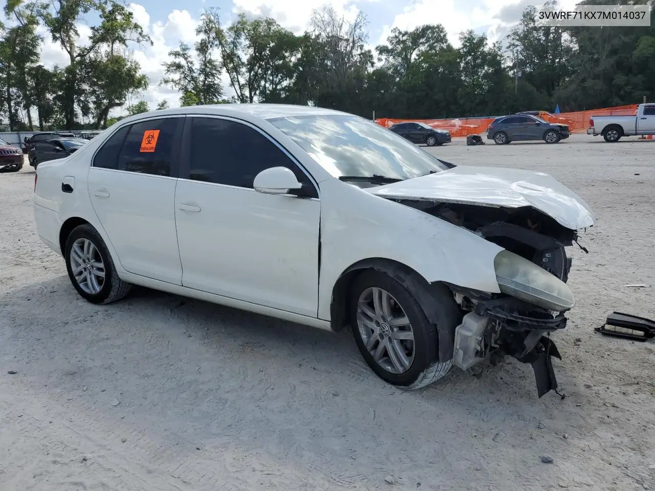 2007 Volkswagen Jetta 2.5 Option Package 1 VIN: 3VWRF71KX7M014037 Lot: 62484045