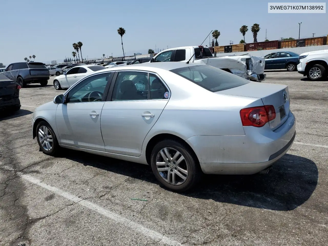 2007 Volkswagen Jetta Wolfsburg VIN: 3VWEG71K07M138992 Lot: 62531995