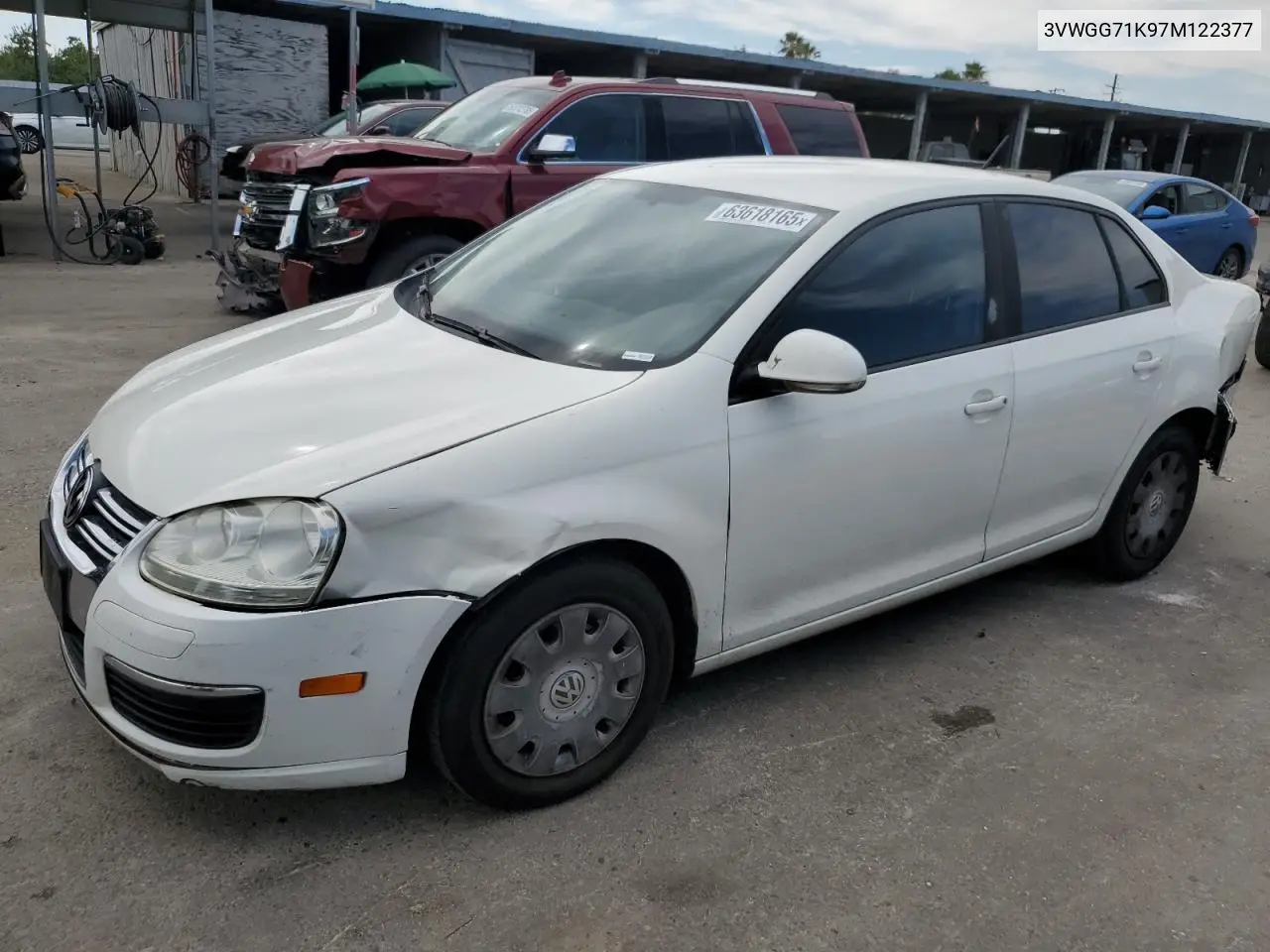 2007 Volkswagen Jetta VIN: 3VWGG71K97M122377 Lot: 63618165