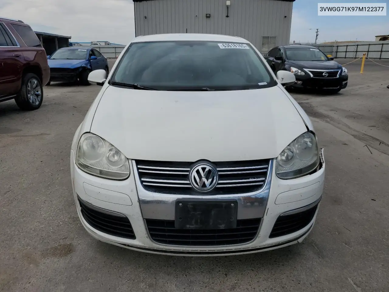 2007 Volkswagen Jetta VIN: 3VWGG71K97M122377 Lot: 63618165