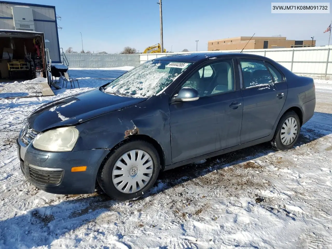 2008 Volkswagen Jetta S VIN: 3VWJM71K08M091732 Lot: 44444395