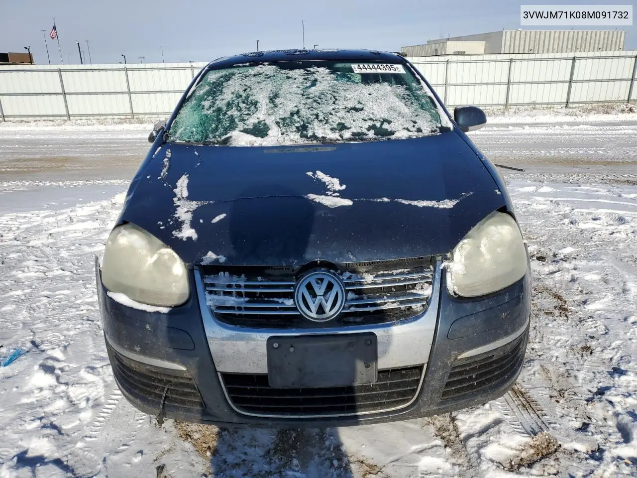 2008 Volkswagen Jetta S VIN: 3VWJM71K08M091732 Lot: 44444395
