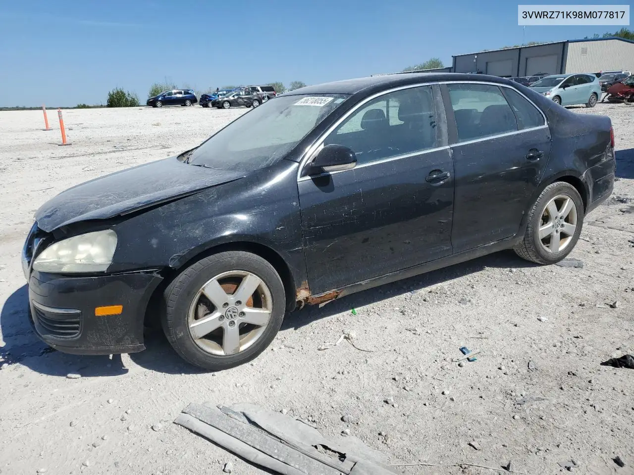 2008 Volkswagen Jetta Se VIN: 3VWRZ71K98M077817 Lot: 56218055