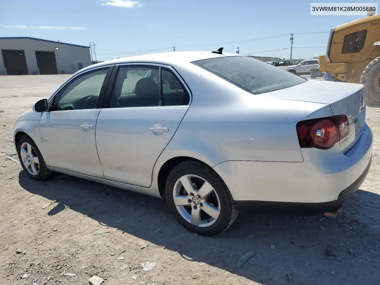 2008 Volkswagen Jetta Se VIN: 3VWRM81K28M005880 Lot: 56245765