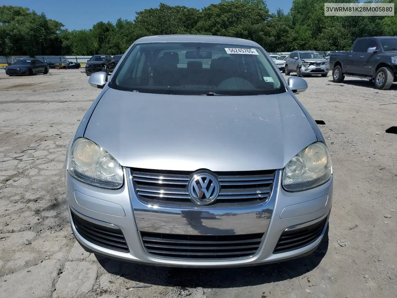 2008 Volkswagen Jetta Se VIN: 3VWRM81K28M005880 Lot: 56245765