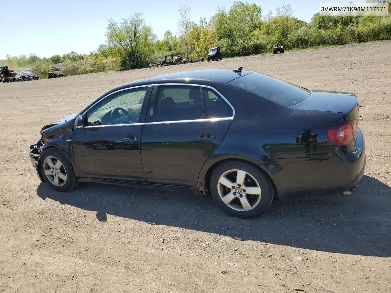 2008 Volkswagen Jetta Se VIN: 3VWRM71K98M117571 Lot: 56413555
