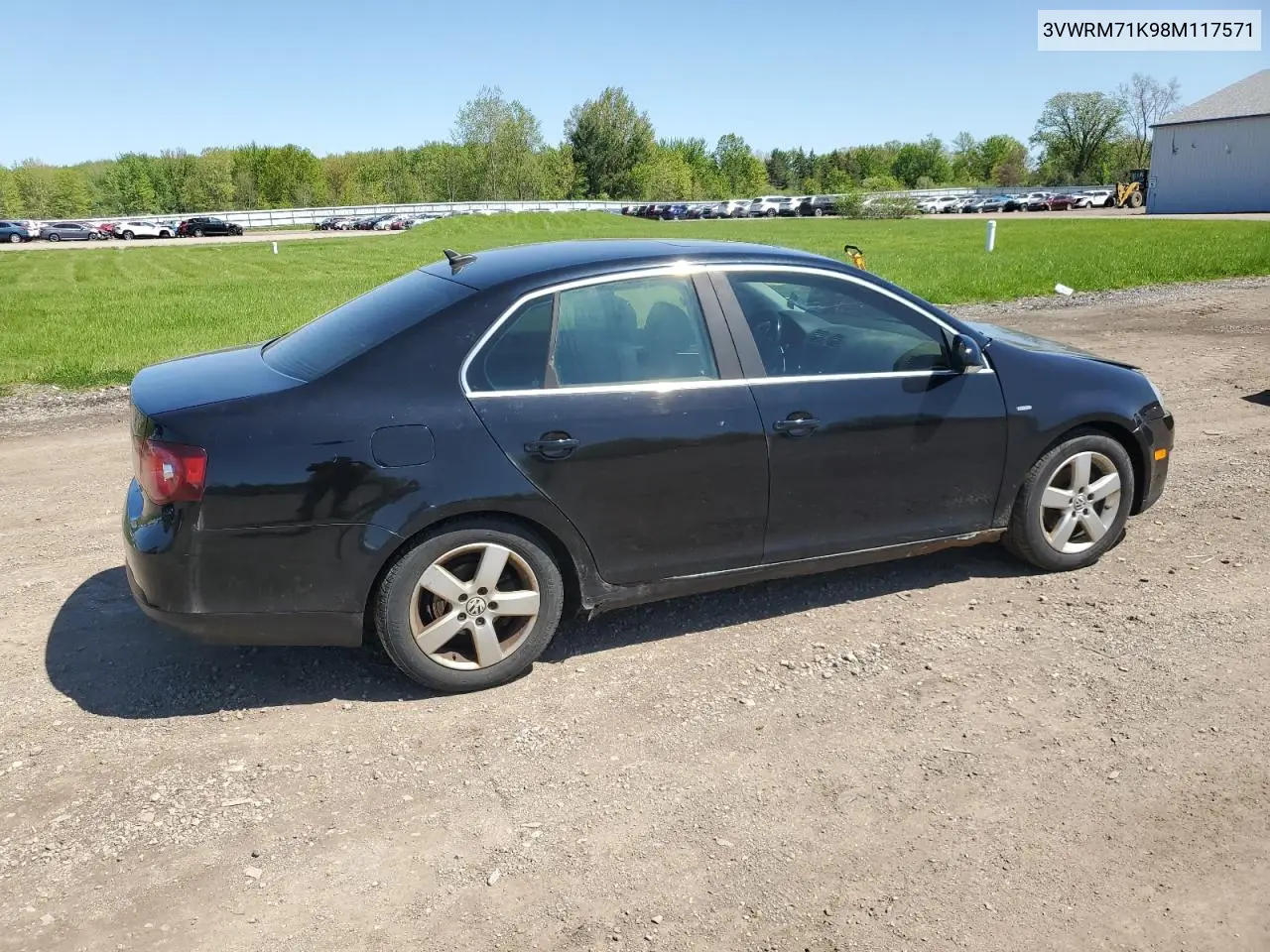 2008 Volkswagen Jetta Se VIN: 3VWRM71K98M117571 Lot: 56413555
