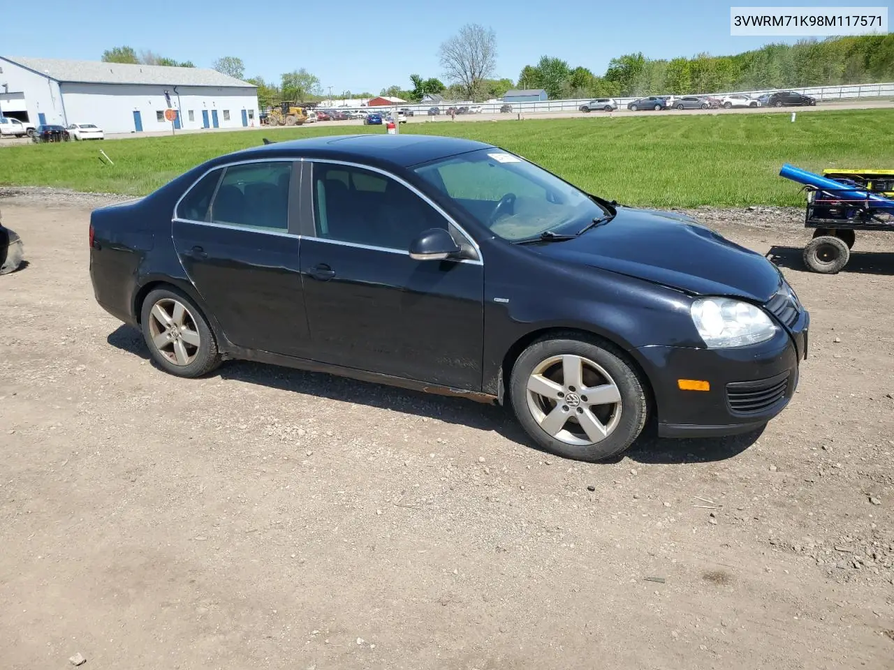 2008 Volkswagen Jetta Se VIN: 3VWRM71K98M117571 Lot: 56413555