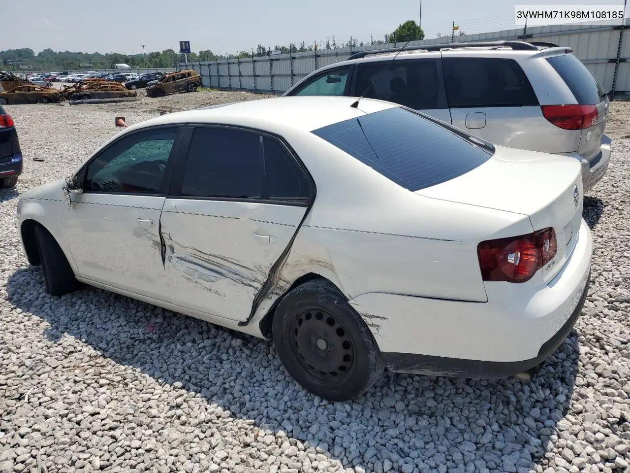 2008 Volkswagen Jetta S VIN: 3VWHM71K98M108185 Lot: 60165795