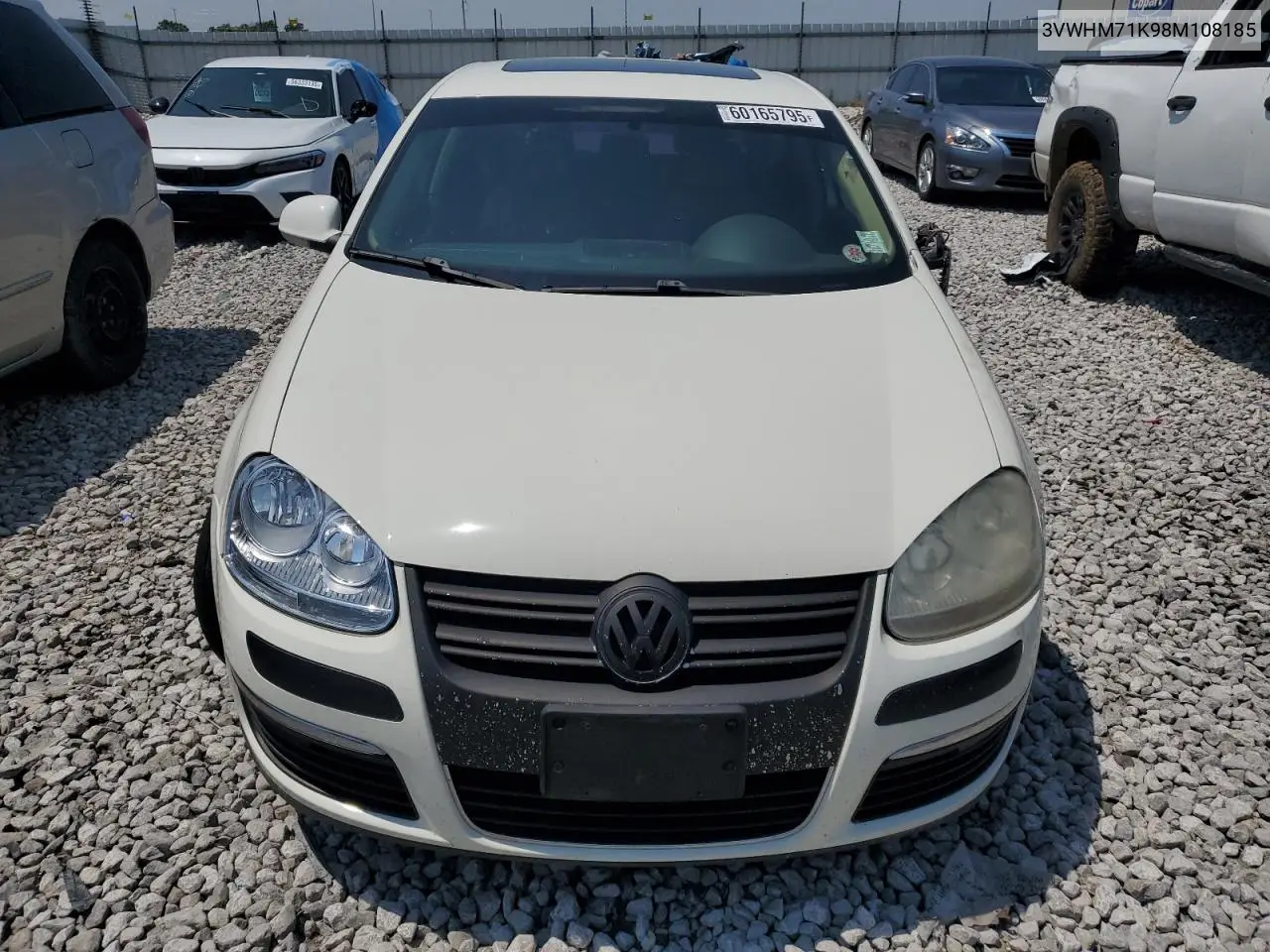 2008 Volkswagen Jetta S VIN: 3VWHM71K98M108185 Lot: 60165795