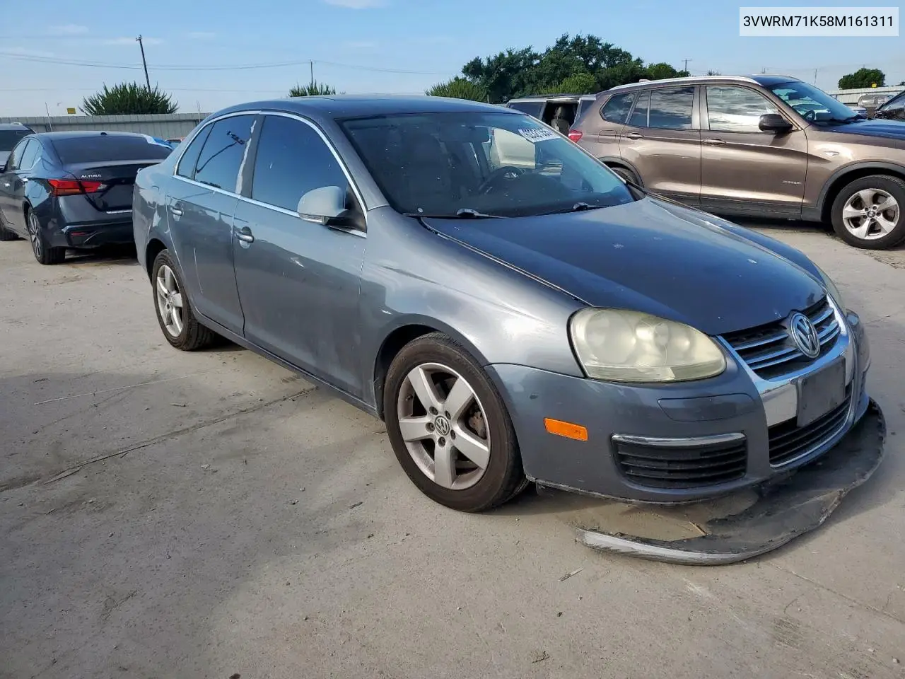 2008 Volkswagen Jetta Se VIN: 3VWRM71K58M161311 Lot: 62321355