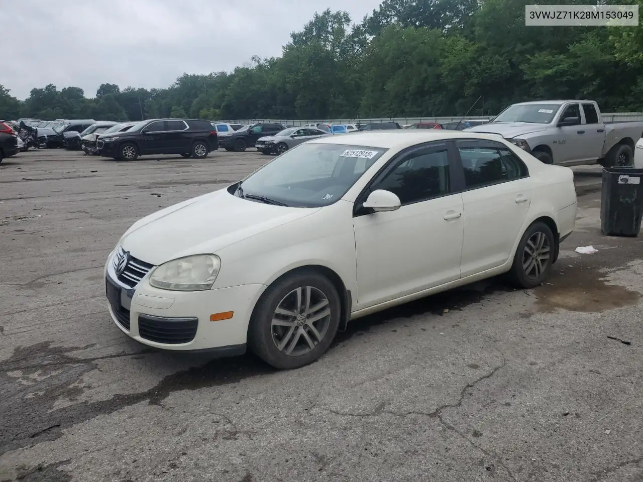2008 Volkswagen Jetta S VIN: 3VWJZ71K28M153049 Lot: 62512915