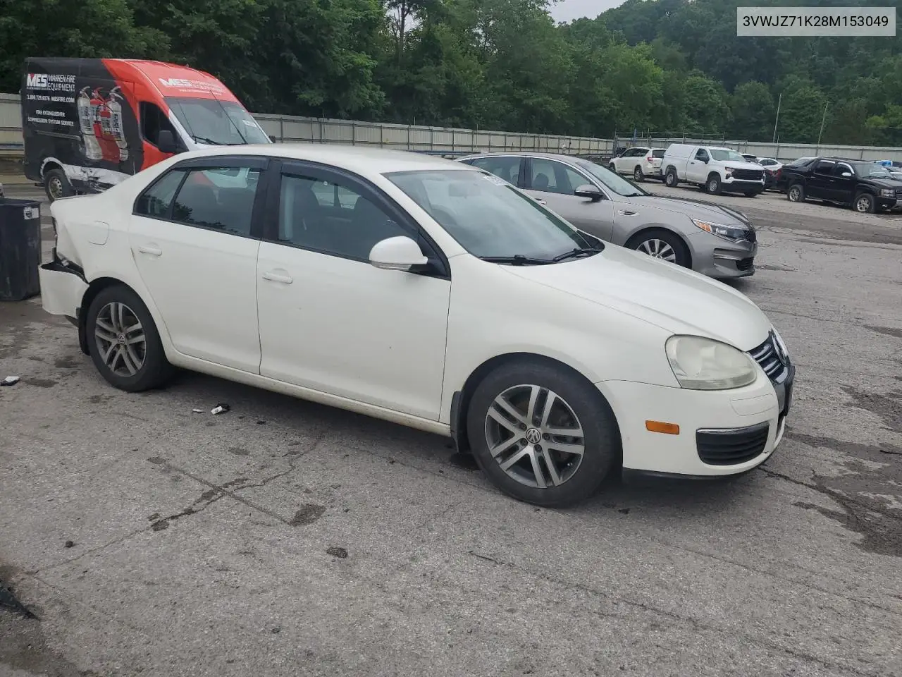 2008 Volkswagen Jetta S VIN: 3VWJZ71K28M153049 Lot: 62512915
