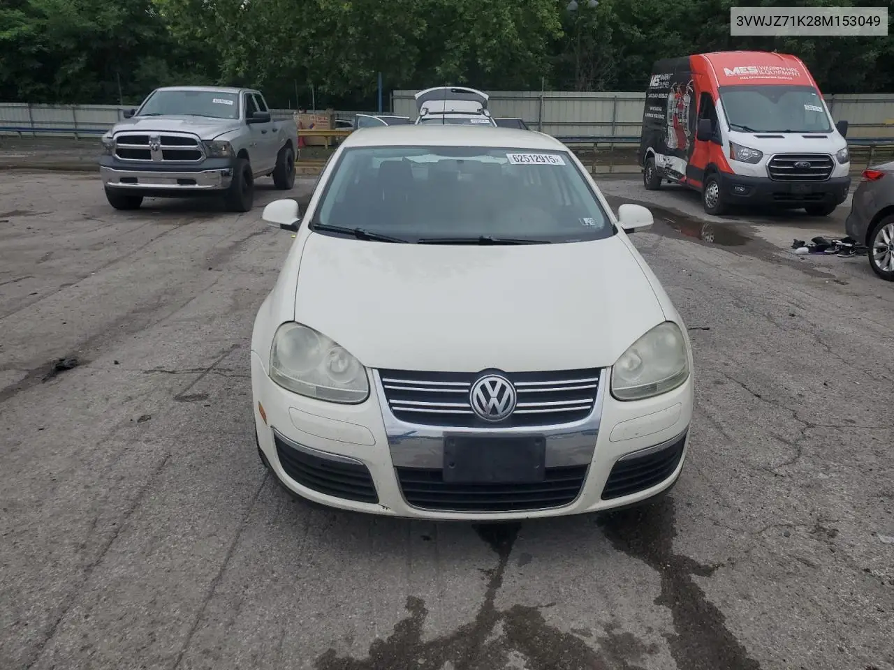 2008 Volkswagen Jetta S VIN: 3VWJZ71K28M153049 Lot: 62512915