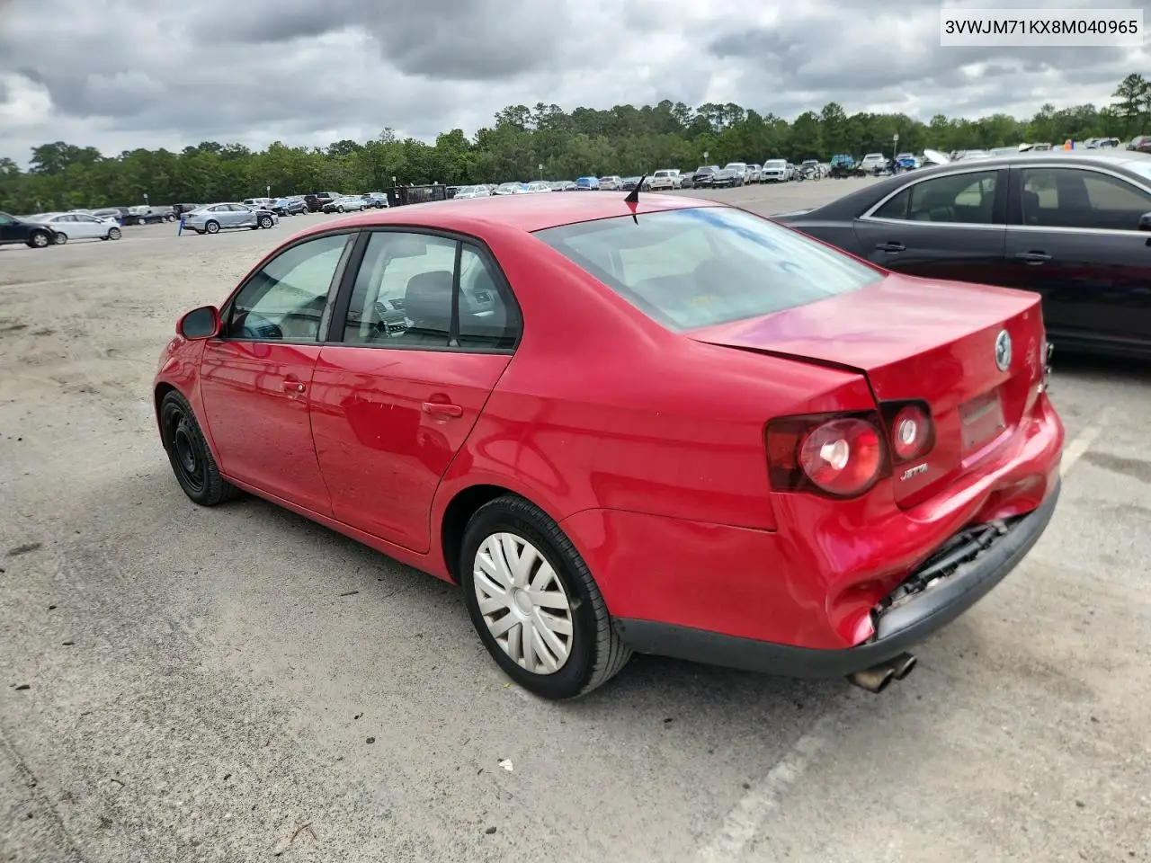 2008 Volkswagen Jetta S VIN: 3VWJM71KX8M040965 Lot: 63097725
