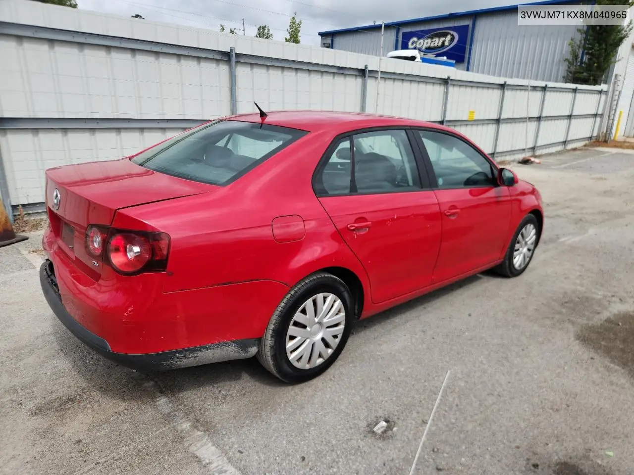 2008 Volkswagen Jetta S VIN: 3VWJM71KX8M040965 Lot: 63097725