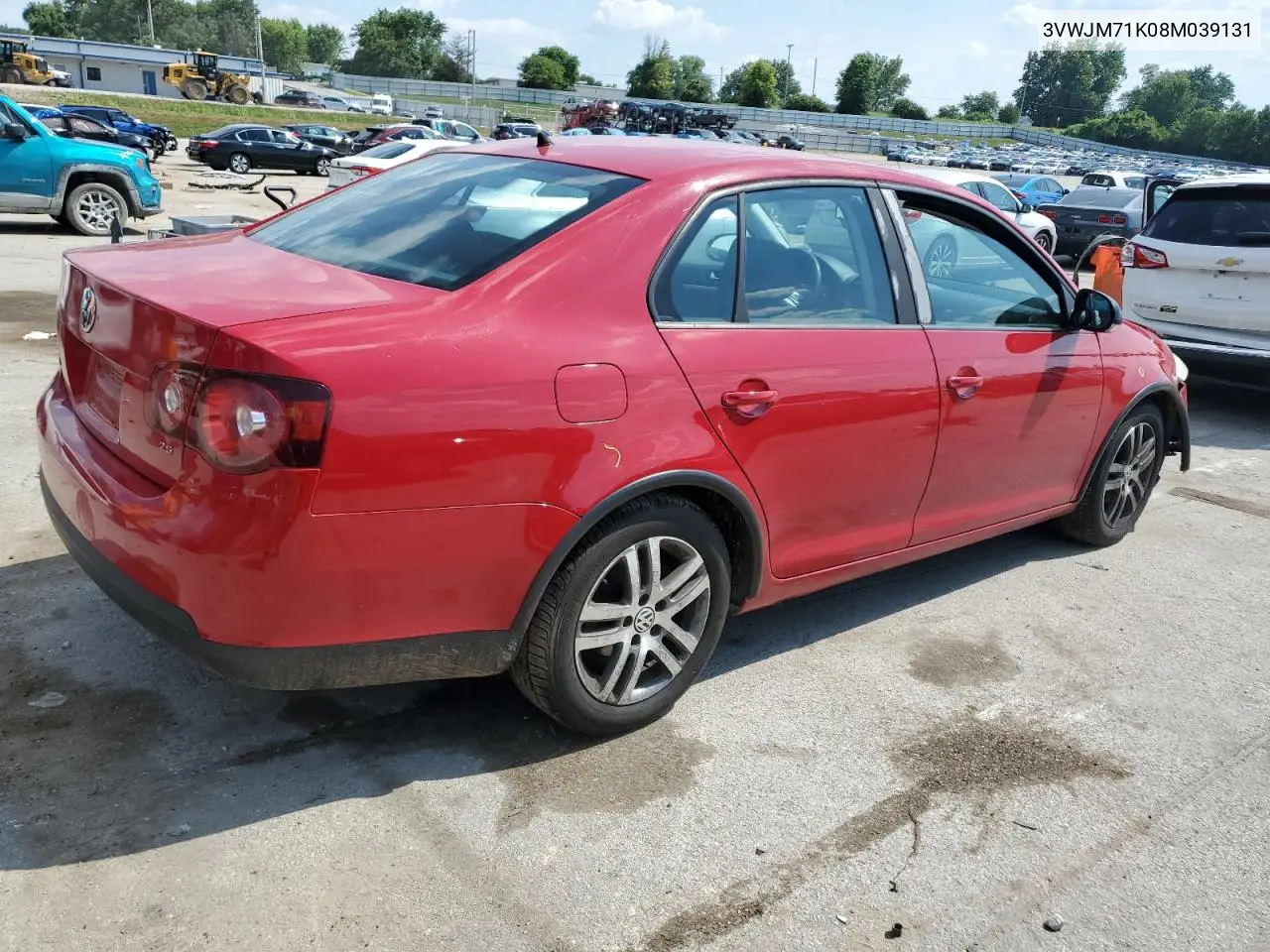 2008 Volkswagen Jetta S VIN: 3VWJM71K08M039131 Lot: 63139405