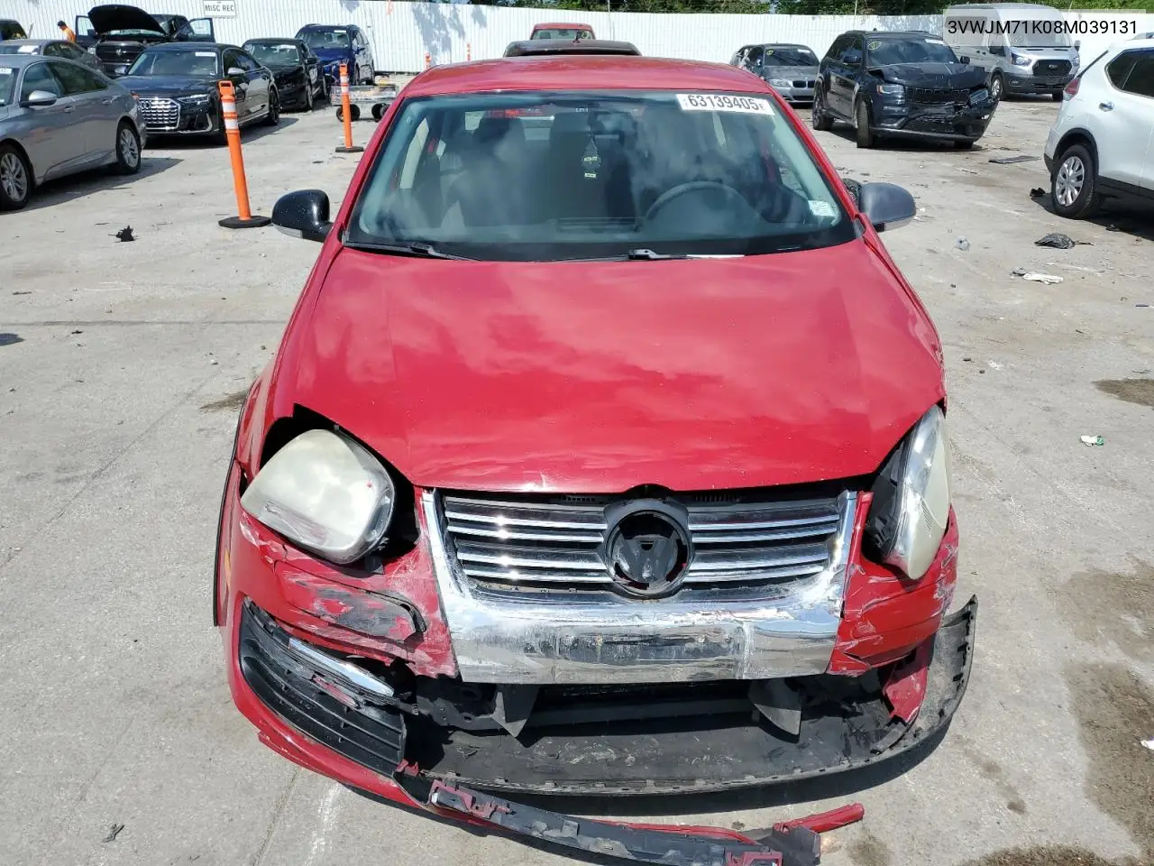 2008 Volkswagen Jetta S VIN: 3VWJM71K08M039131 Lot: 63139405