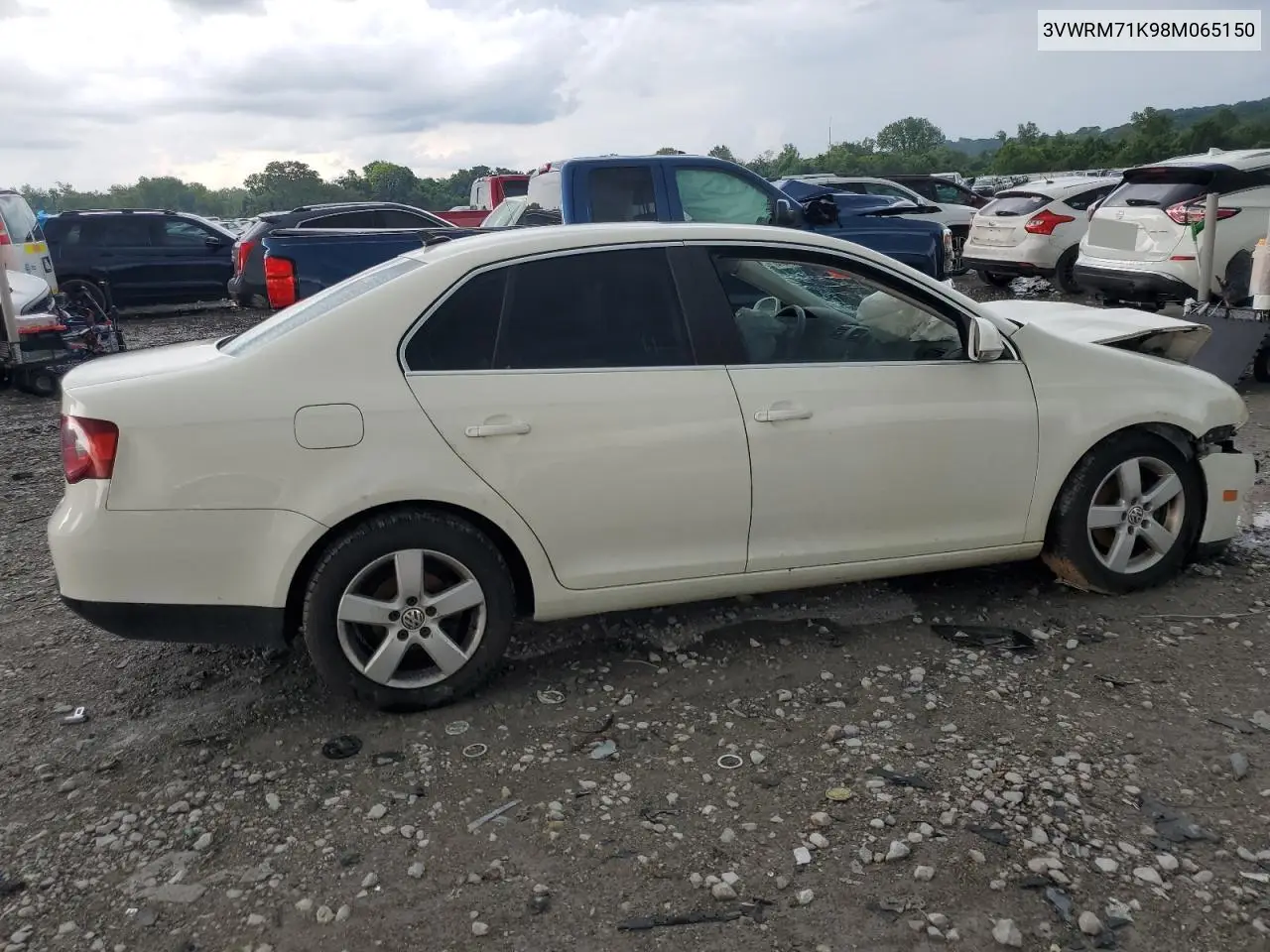 2008 Volkswagen Jetta Se VIN: 3VWRM71K98M065150 Lot: 64981975