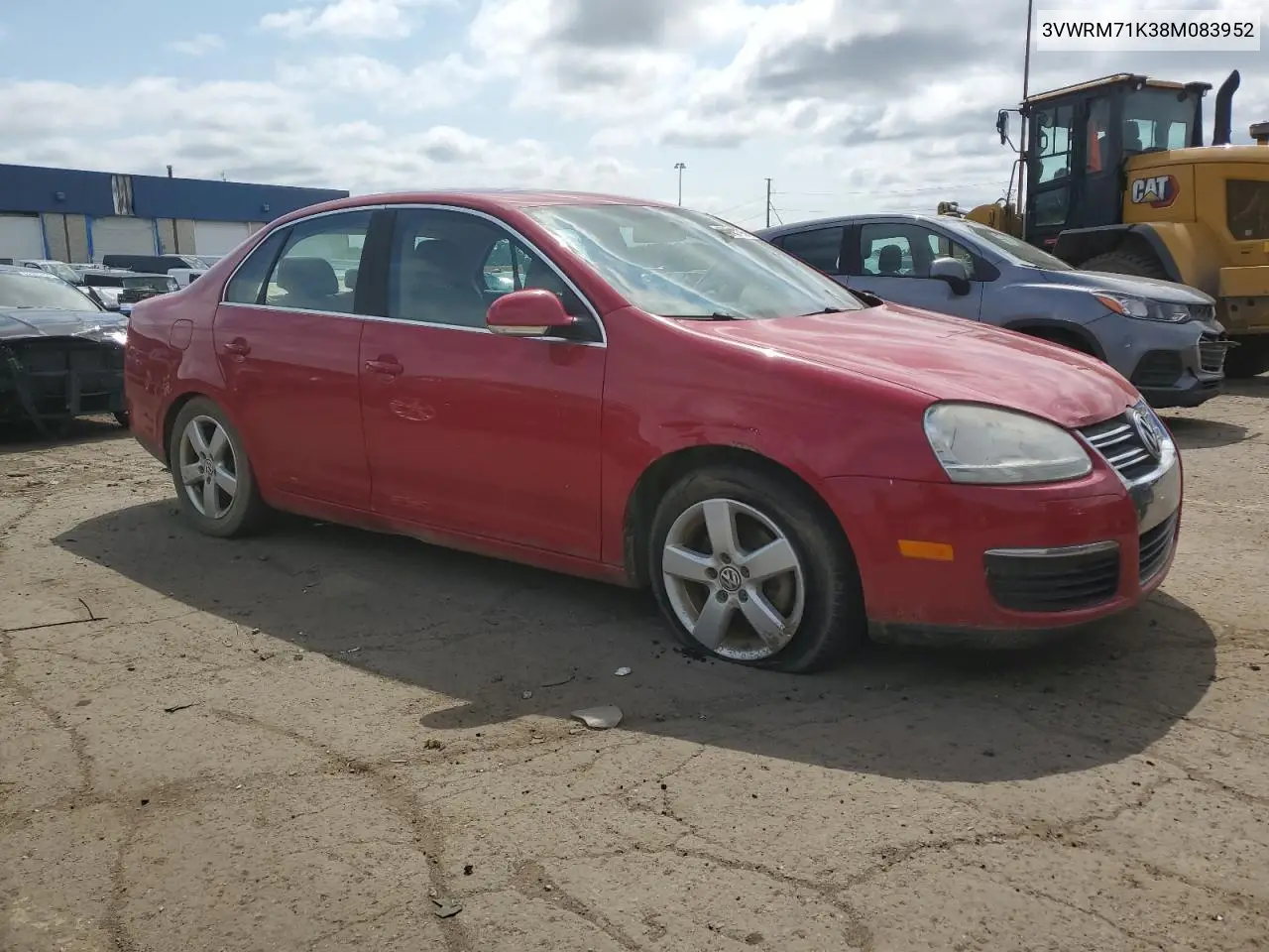 2008 Volkswagen Jetta Se VIN: 3VWRM71K38M083952 Lot: 65245795