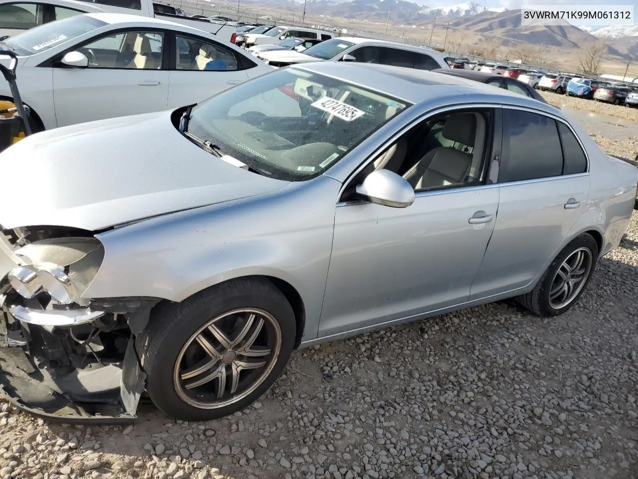 2009 Volkswagen Jetta Se VIN: 3VWRM71K99M061312 Lot: 42747695