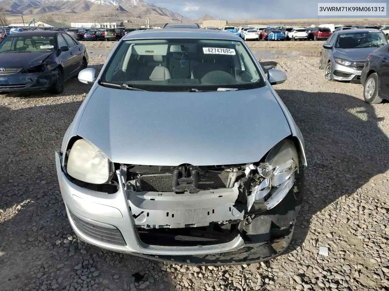 2009 Volkswagen Jetta Se VIN: 3VWRM71K99M061312 Lot: 42747695