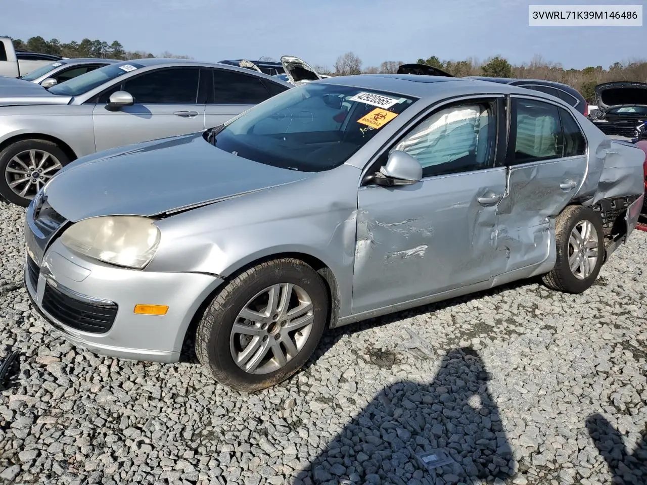 2009 Volkswagen Jetta Tdi VIN: 3VWRL71K39M146486 Lot: 42920565