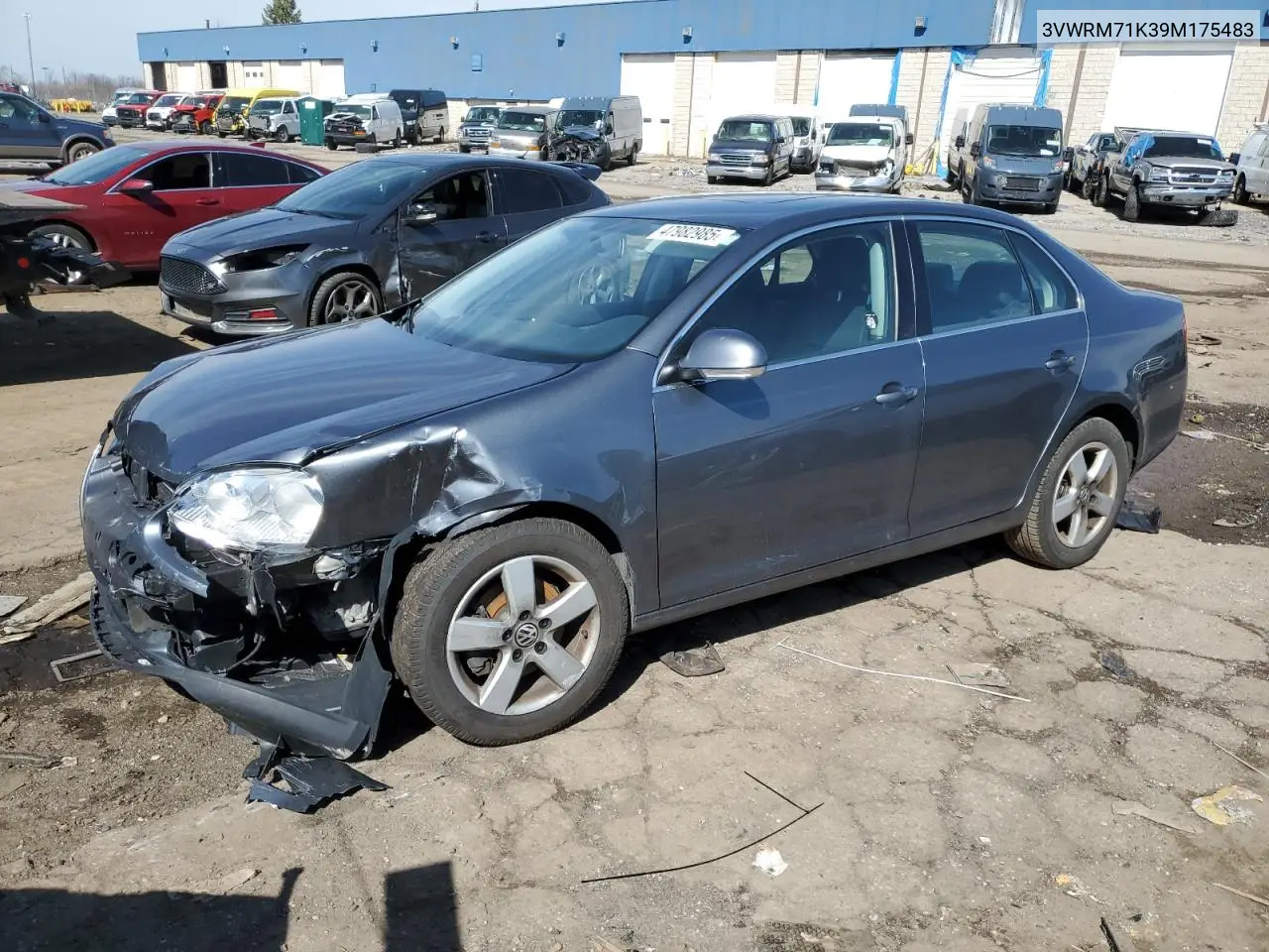 2009 Volkswagen Jetta Se VIN: 3VWRM71K39M175483 Lot: 47982985