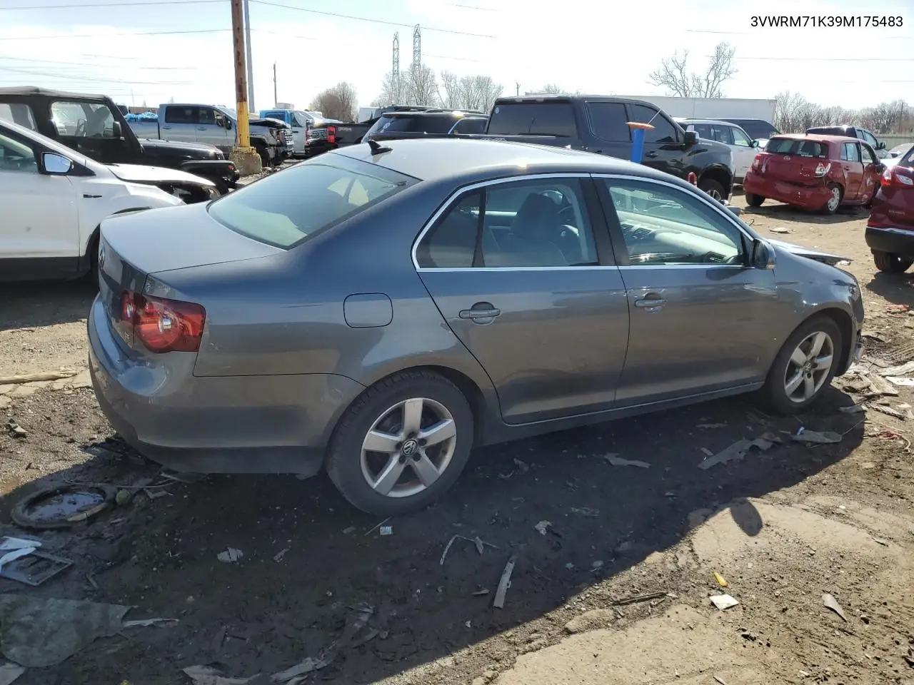 2009 Volkswagen Jetta Se VIN: 3VWRM71K39M175483 Lot: 47982985