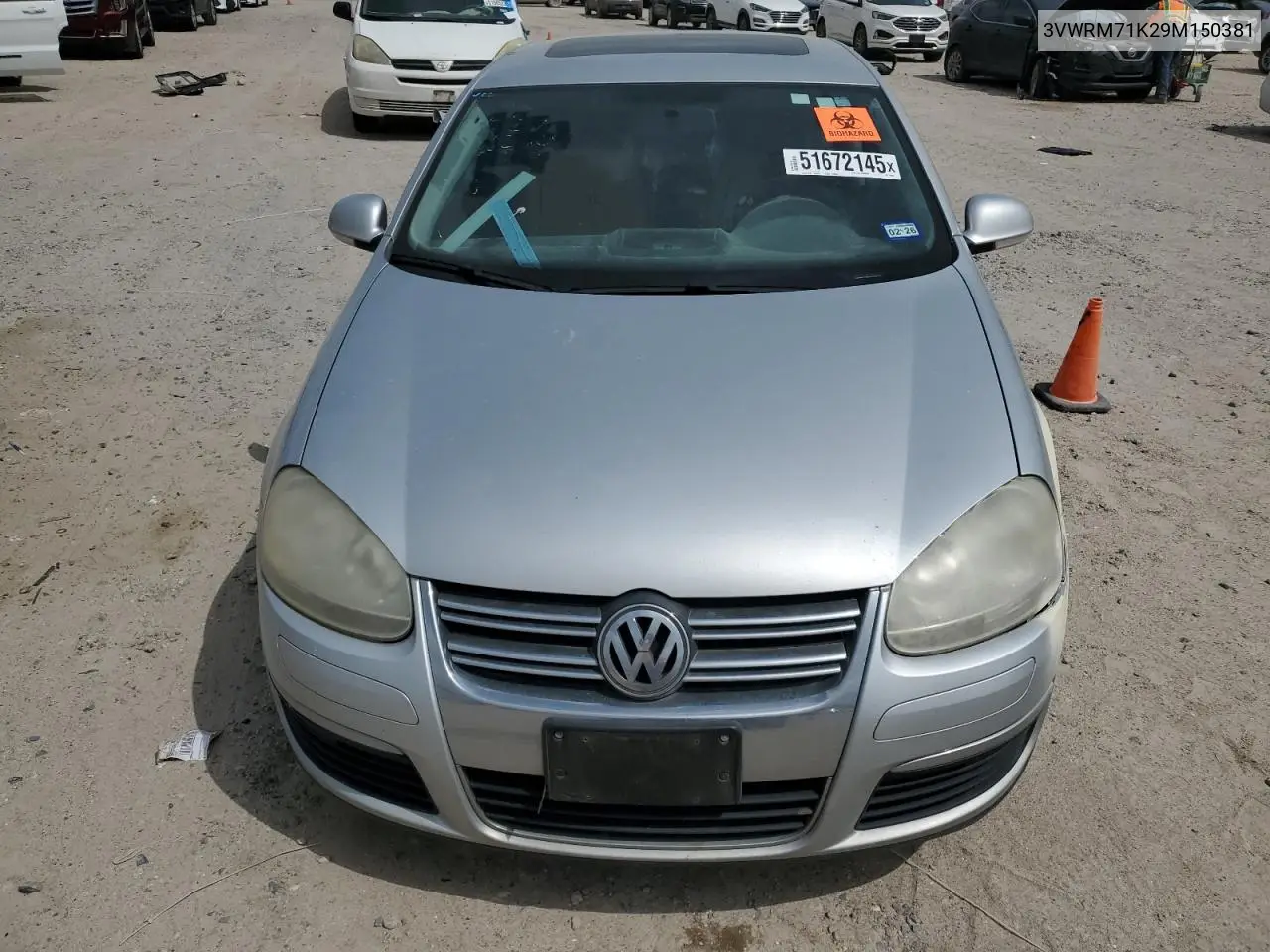 2009 Volkswagen Jetta Se VIN: 3VWRM71K29M150381 Lot: 51672145