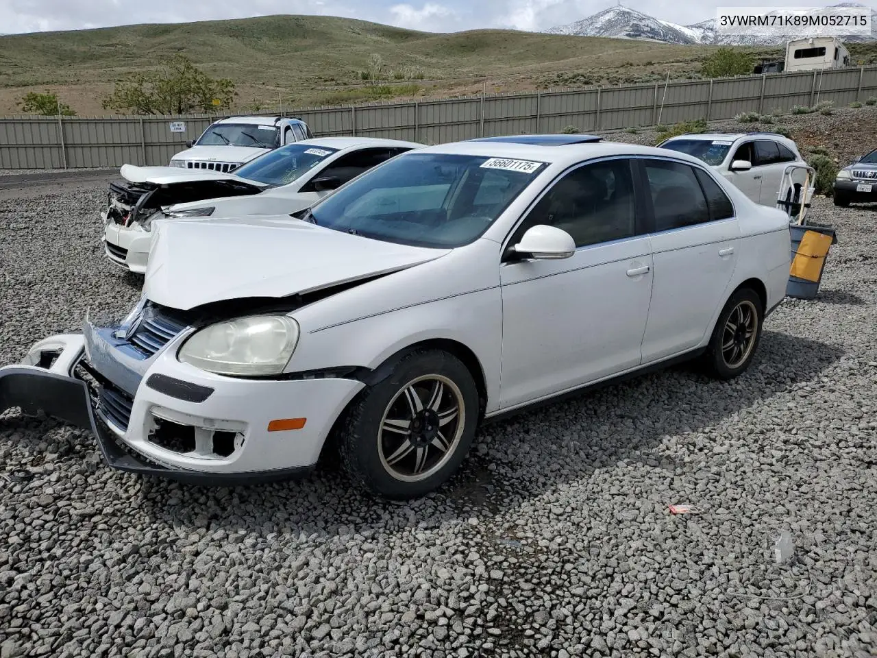 2009 Volkswagen Jetta Se VIN: 3VWRM71K89M052715 Lot: 56601175