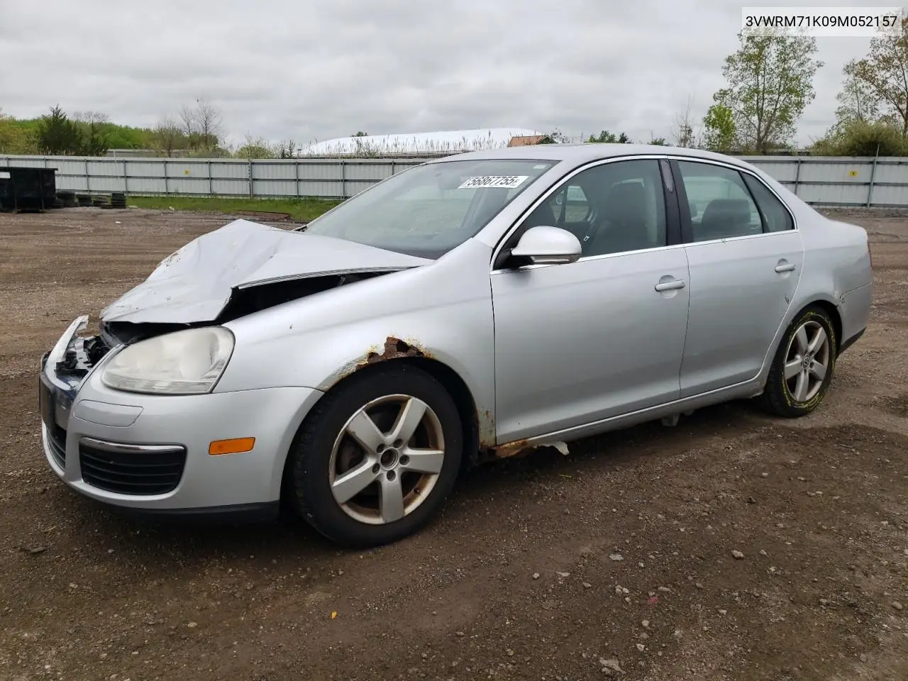 2009 Volkswagen Jetta Se VIN: 3VWRM71K09M052157 Lot: 56867755