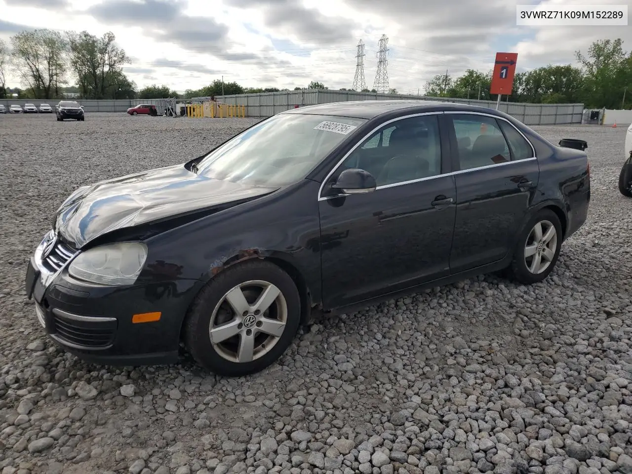 2009 Volkswagen Jetta Se VIN: 3VWRZ71K09M152289 Lot: 56928795