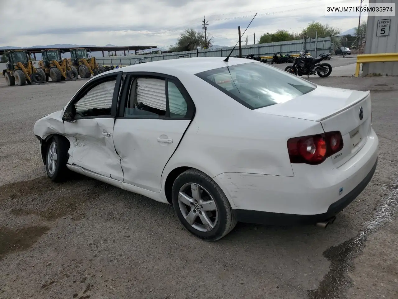 2009 Volkswagen Jetta S VIN: 3VWJM71K69M035974 Lot: 56979765