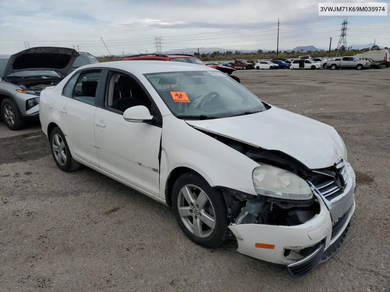 2009 Volkswagen Jetta S VIN: 3VWJM71K69M035974 Lot: 56979765