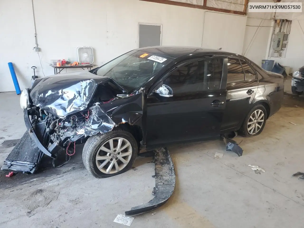 2009 Volkswagen Jetta Se VIN: 3VWRM71KX9M057530 Lot: 61356475