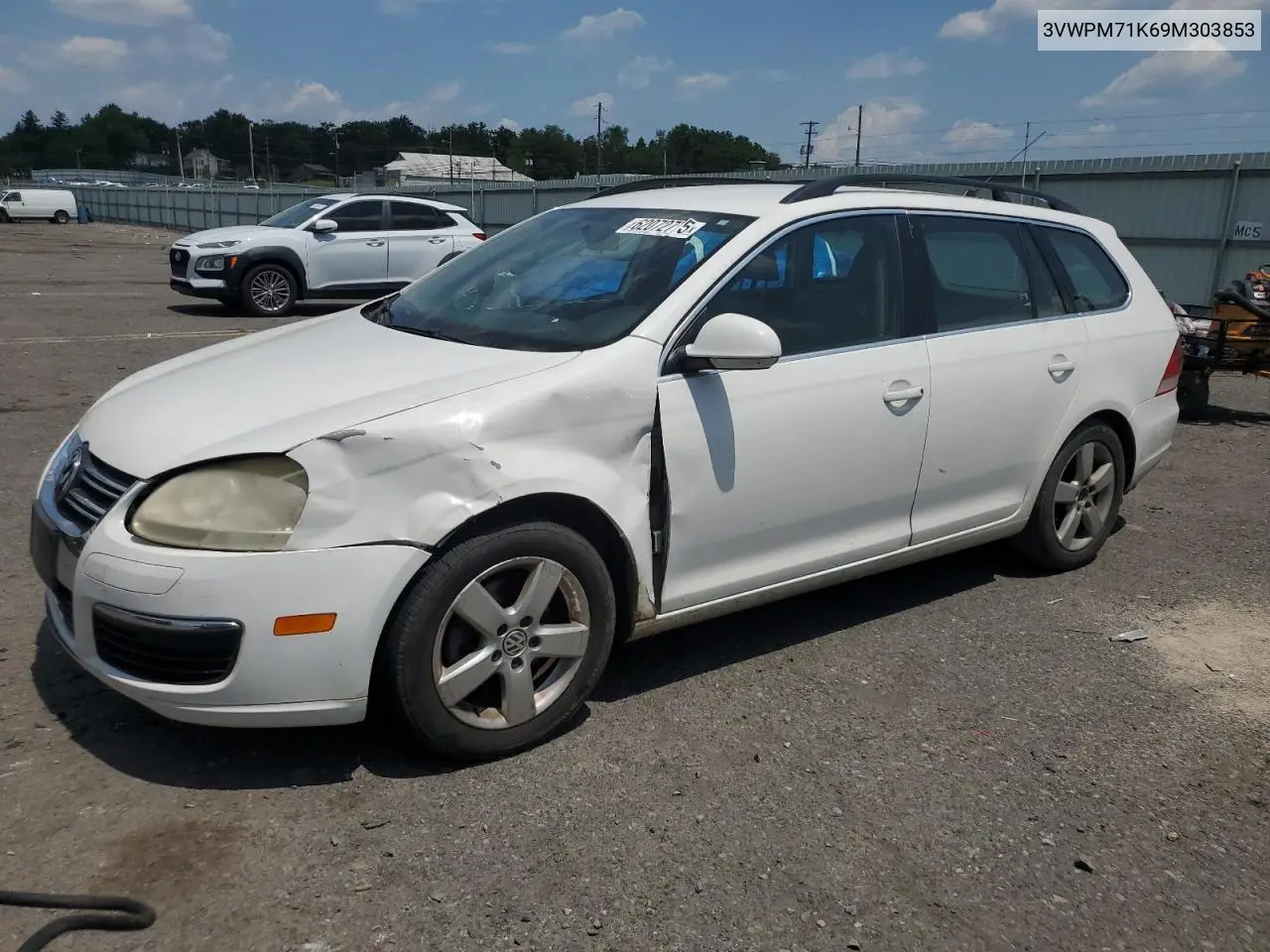 2009 Volkswagen Jetta Se VIN: 3VWPM71K69M303853 Lot: 62072775