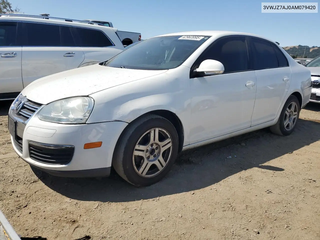 2010 Volkswagen Jetta S VIN: 3VWJZ7AJ0AM079420 Lot: 62963995