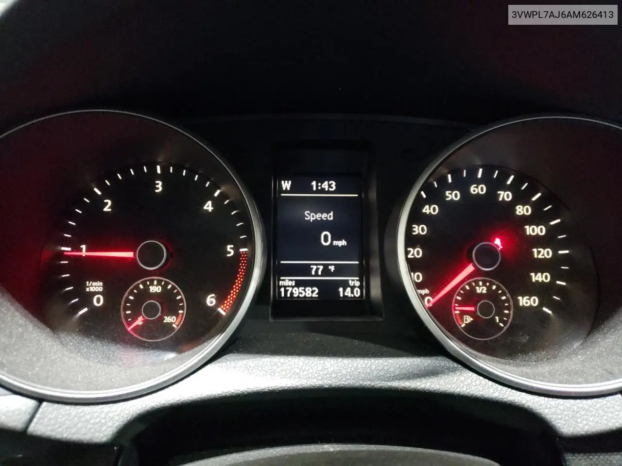 2010 Volkswagen Jetta Tdi VIN: 3VWPL7AJ6AM626413 Lot: 63124895